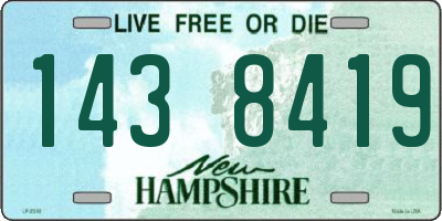 NH license plate 1438419