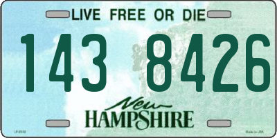 NH license plate 1438426