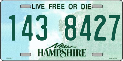 NH license plate 1438427
