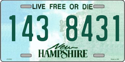NH license plate 1438431