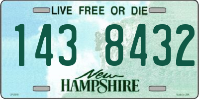 NH license plate 1438432