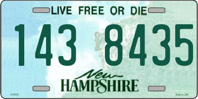 NH license plate 1438435