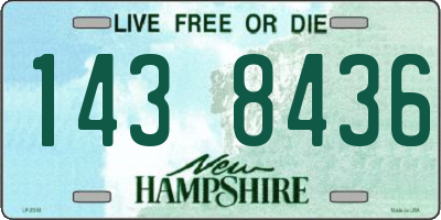 NH license plate 1438436