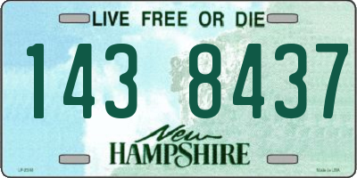 NH license plate 1438437