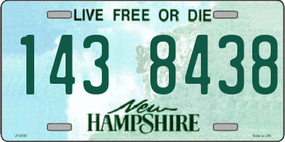 NH license plate 1438438
