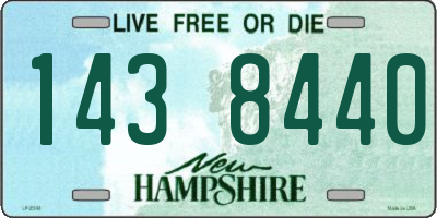 NH license plate 1438440