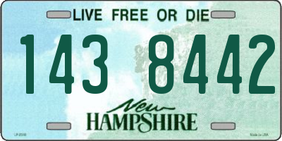 NH license plate 1438442