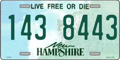 NH license plate 1438443