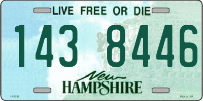NH license plate 1438446