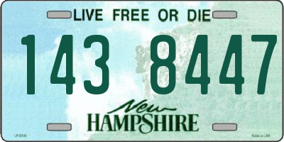 NH license plate 1438447