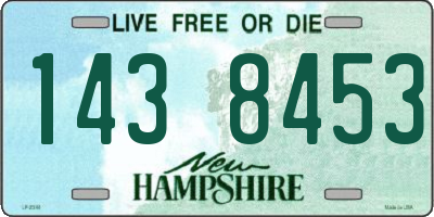 NH license plate 1438453