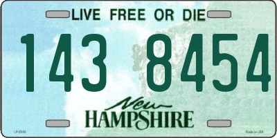 NH license plate 1438454