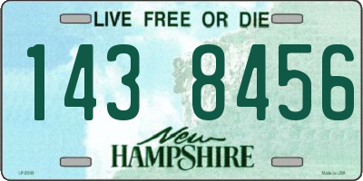 NH license plate 1438456