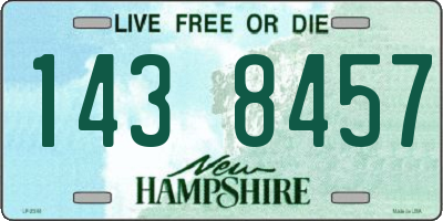 NH license plate 1438457