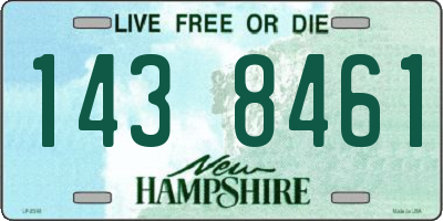 NH license plate 1438461