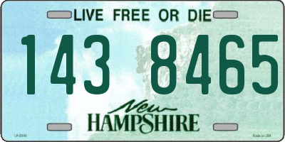 NH license plate 1438465
