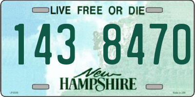 NH license plate 1438470