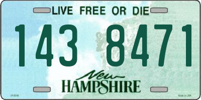 NH license plate 1438471