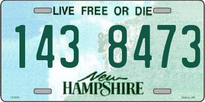 NH license plate 1438473