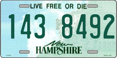 NH license plate 1438492