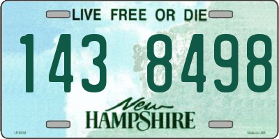 NH license plate 1438498