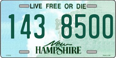 NH license plate 1438500