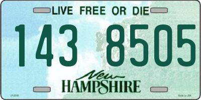 NH license plate 1438505