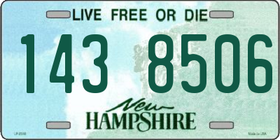 NH license plate 1438506