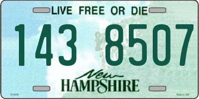 NH license plate 1438507