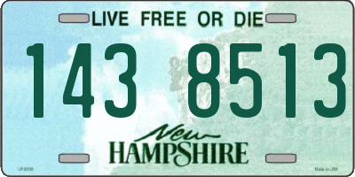 NH license plate 1438513
