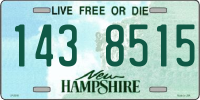 NH license plate 1438515