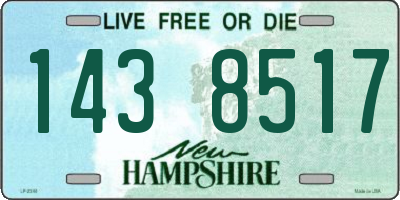 NH license plate 1438517