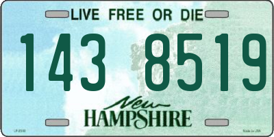 NH license plate 1438519