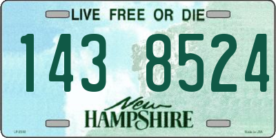 NH license plate 1438524
