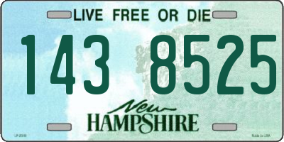NH license plate 1438525