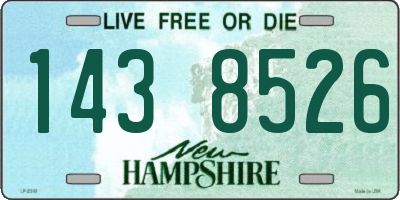 NH license plate 1438526