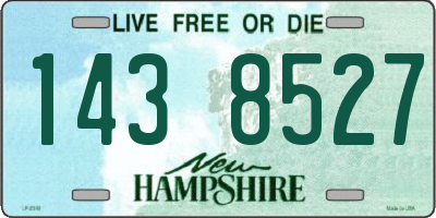 NH license plate 1438527