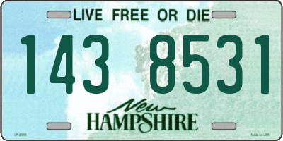 NH license plate 1438531