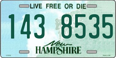 NH license plate 1438535