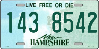 NH license plate 1438542