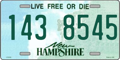 NH license plate 1438545