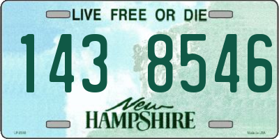 NH license plate 1438546