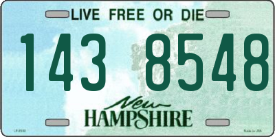 NH license plate 1438548
