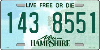 NH license plate 1438551