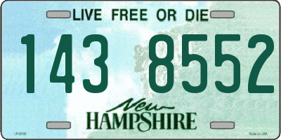 NH license plate 1438552