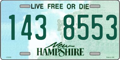 NH license plate 1438553