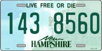 NH license plate 1438560