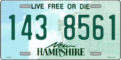 NH license plate 1438561