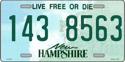 NH license plate 1438563