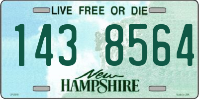 NH license plate 1438564